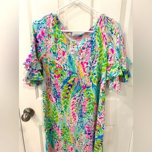 Lilly Pulitzer Dress with ruffle sleeves